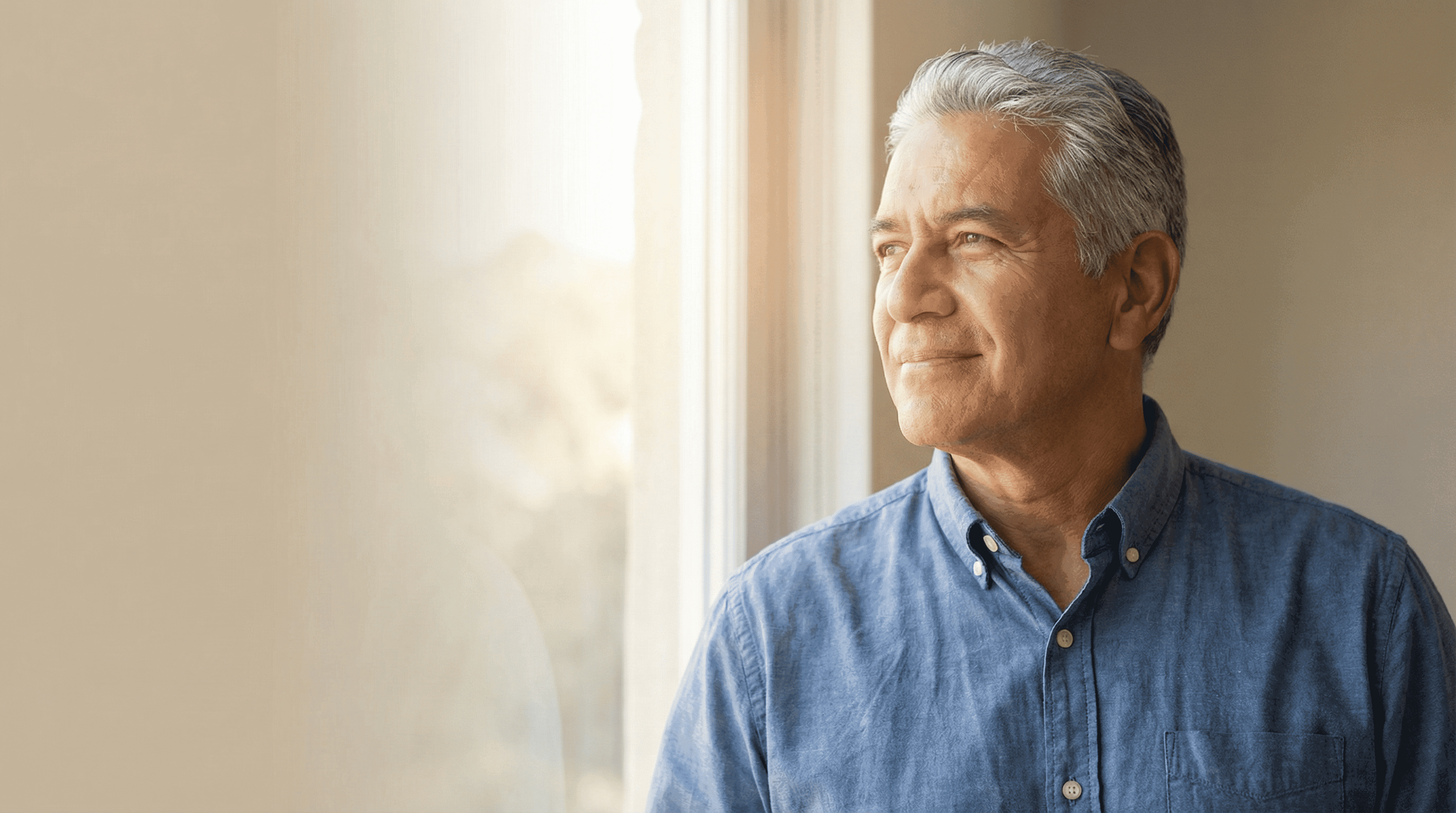 Veteran looking forward with confidence